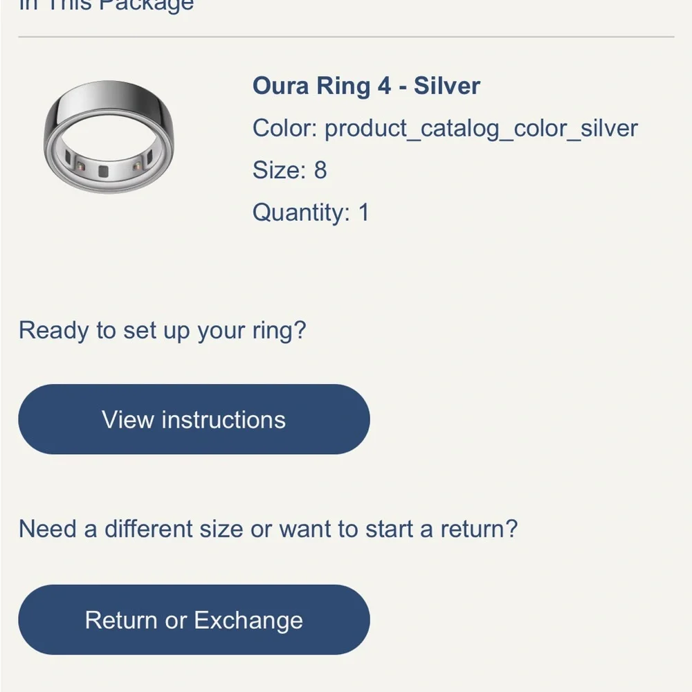 Oura Ring 4 - Silver